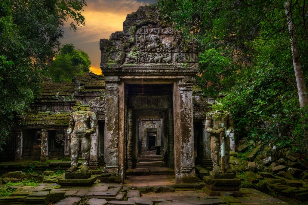 Door way at Ta Prohm temple, Cambodia