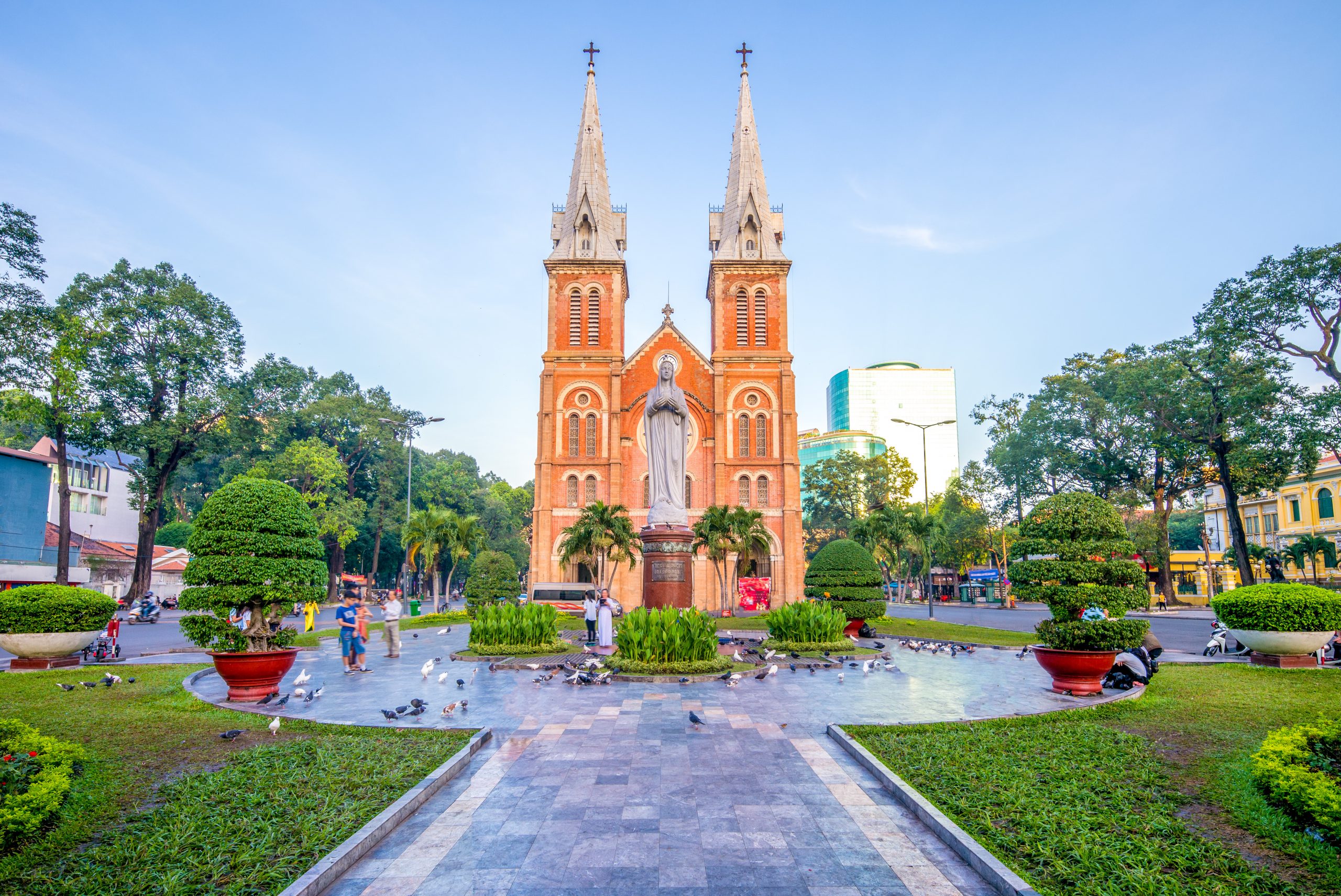 Front view of Notre Dame Cathedral, Saigon , Vietnam