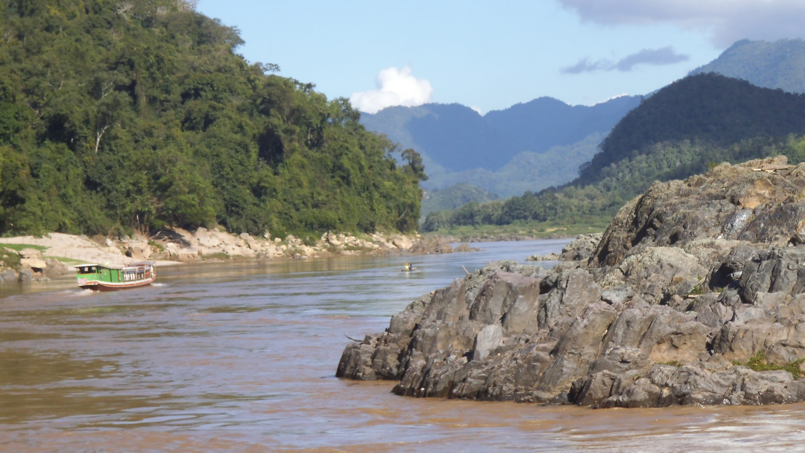 Mekong River, scenic picture. North Laos