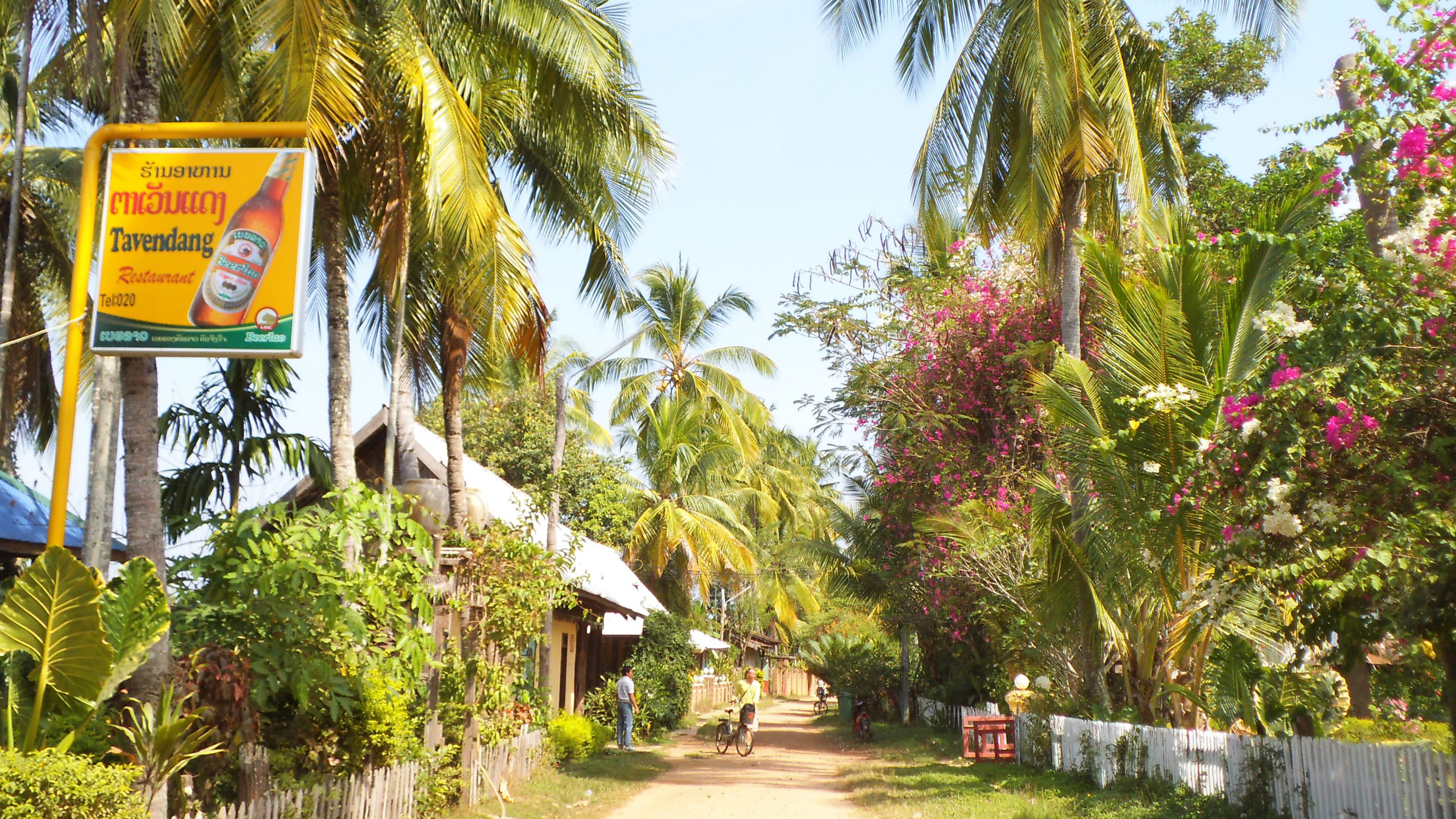 Mud track through Don Khone island, 4000 Islands, LaosIsland