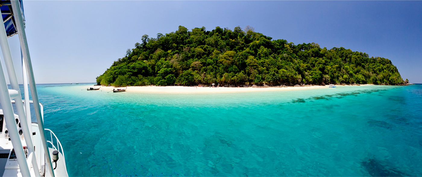 View of Koh Rok, near Koh Lanta from a boat