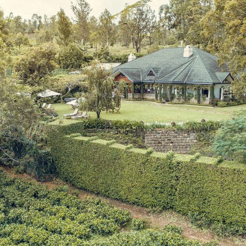 Ariel view of Stafford Bungalow, Nuwara Eliya