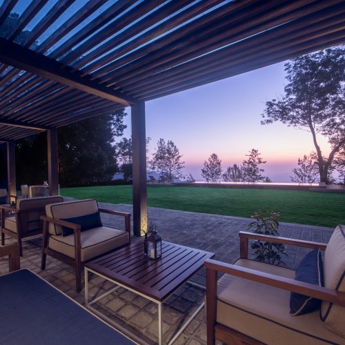 Veranda at sunset, Goatfell, Kandapola