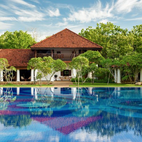 View of Pool and restaurant, Ulagalla, Cultural Triangle