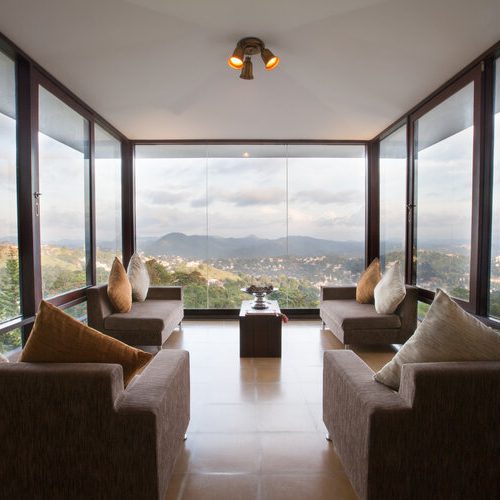 The Penthouse lounge at The Theva Residency, Kandy